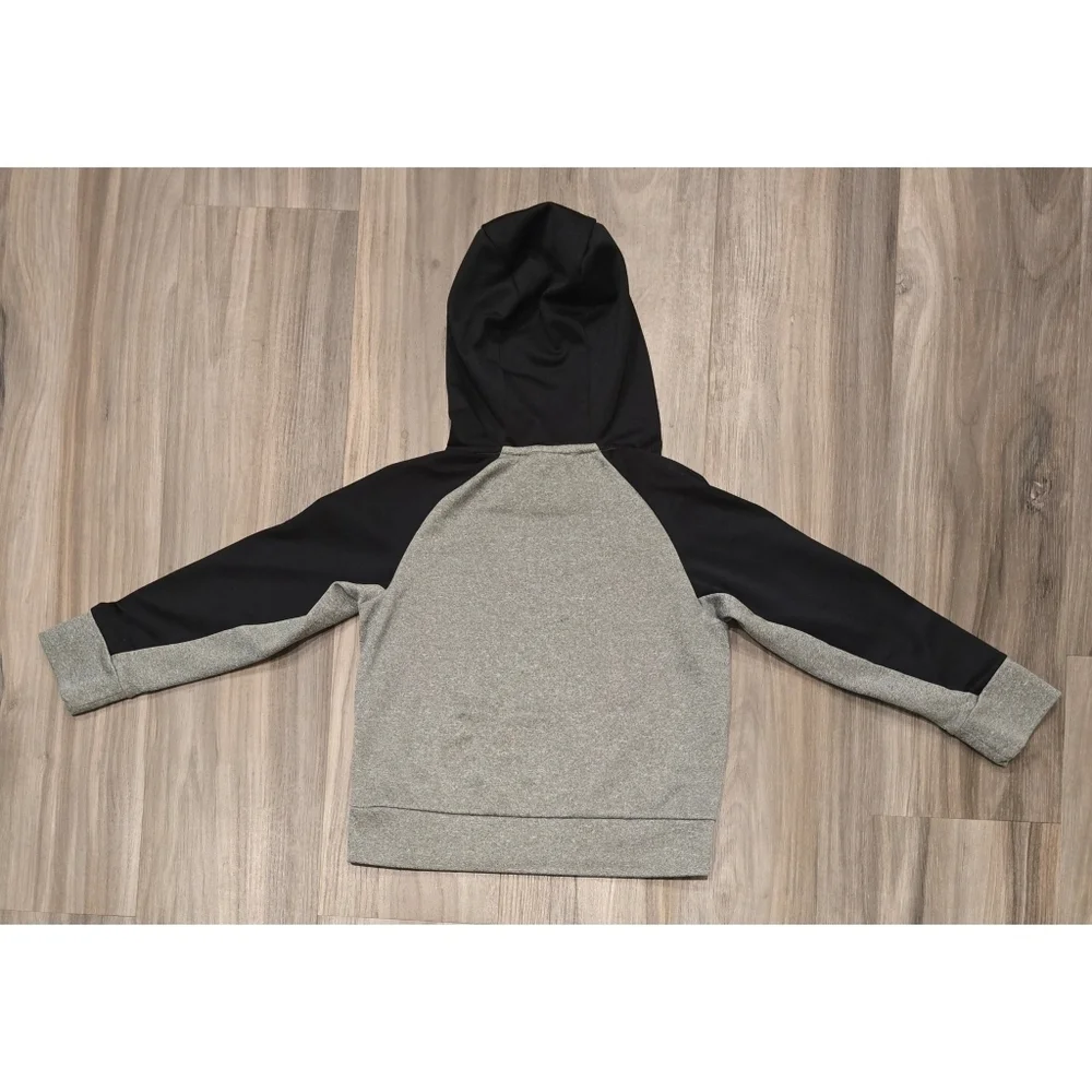 Nike Boys Dri-fit Pullover Hoodie Gray Black size xsmall